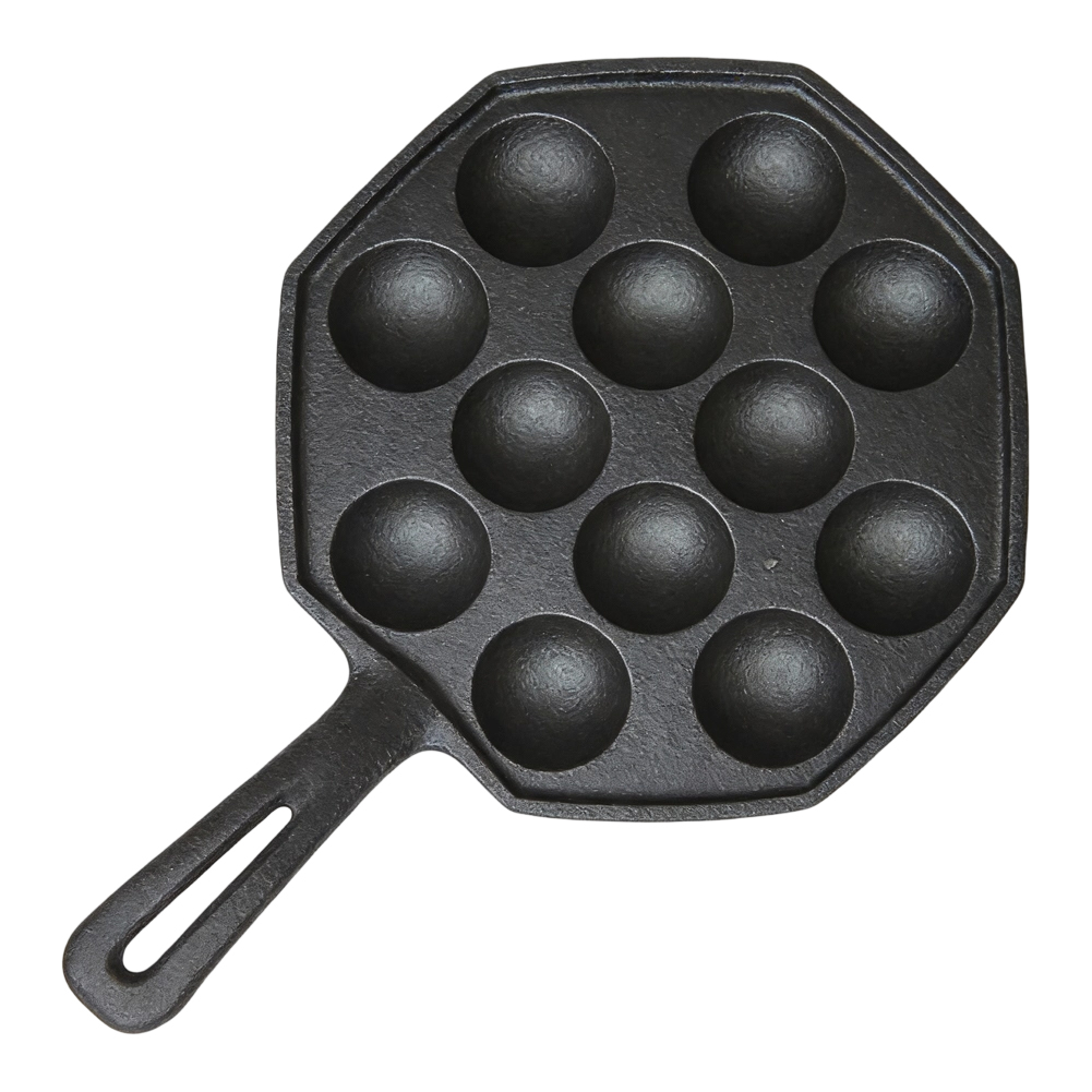 Baking Kitchen At Home - Dökme Demir Takoyaki Yapıcı 12 Gözlü